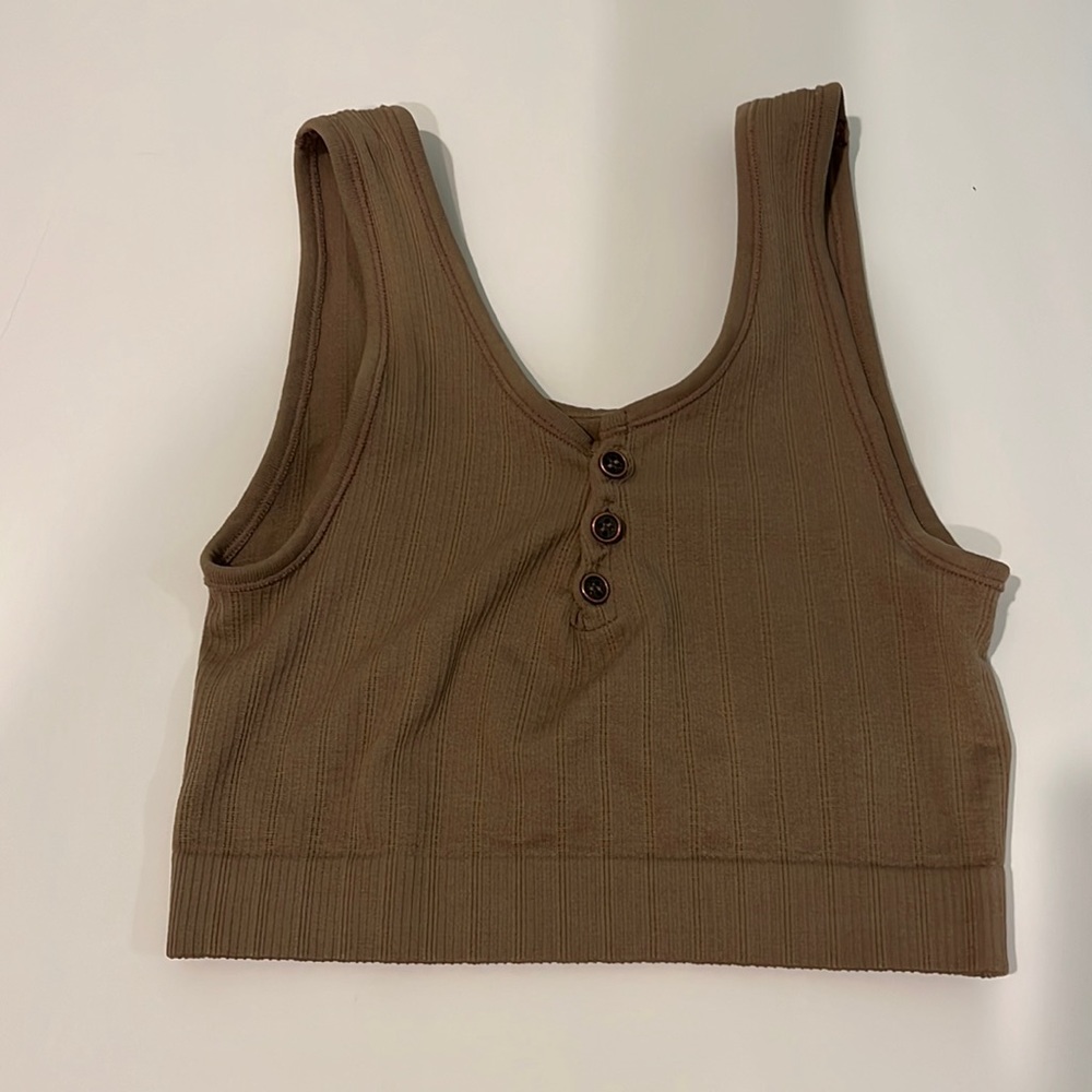 Super cute brown crop top